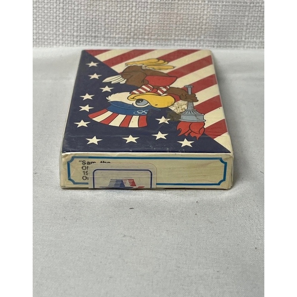 Vintage 1984 LA Olympics Sam the Eagle Playing Cards New Sealed USPCC Bridge SZ - Picture 6 of 6
